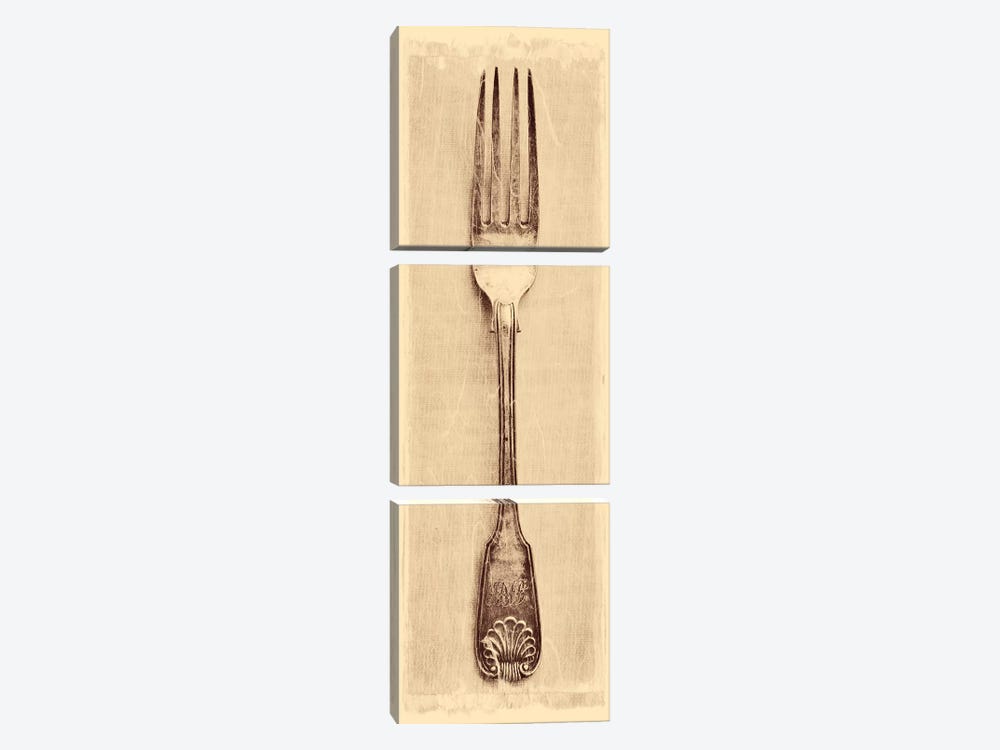 Antique Fork by Tom Quartermaine 3-piece Art Print