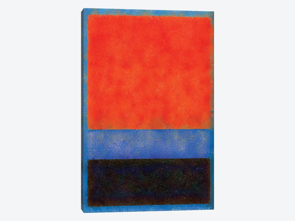 Rothko Style Red Black And Blue by Tom Quartermaine 1-piece Art Print