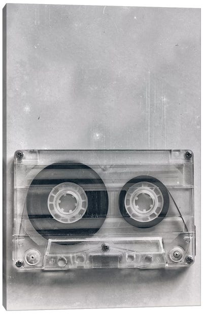 Retro Cassette Grunge Canvas Art Print
