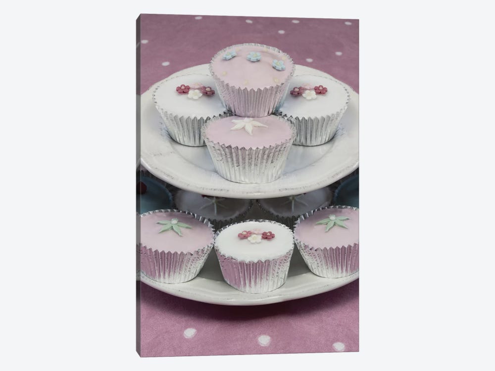 Fairy Cakes On Cake Stand 1-piece Canvas Print