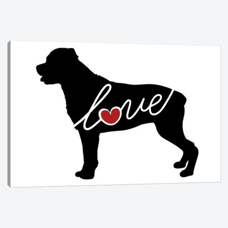 Rottweiler Canvas Print #TRA100} by Traci Anderson Canvas Artwork