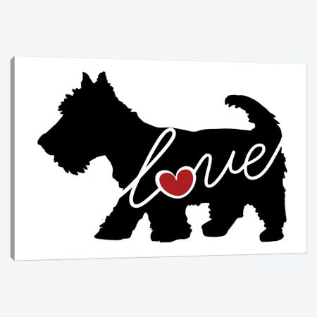 Scottish Terrier Canvas Print #TRA105} by Traci Anderson Art Print