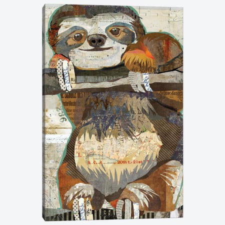 Sloth Canvas Print #TRA112} by Traci Anderson Canvas Art Print