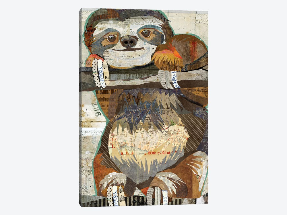 Sloth by Traci Anderson 1-piece Canvas Wall Art