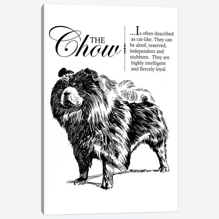 Vintage Chow Storybook Style Canvas Print #TRA124} by Traci Anderson Canvas Print