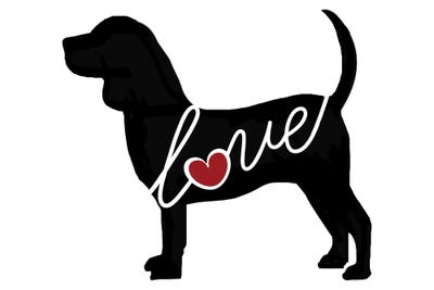 Beagle by Traci Anderson metal wall art