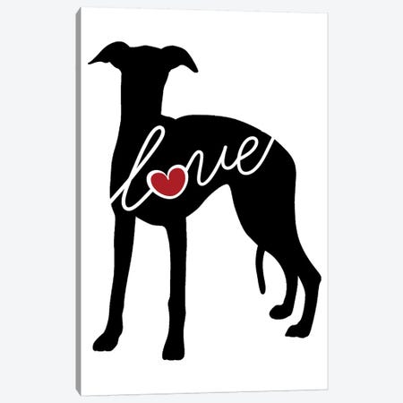 Whippet Canvas Print #TRA147} by Traci Anderson Canvas Art Print