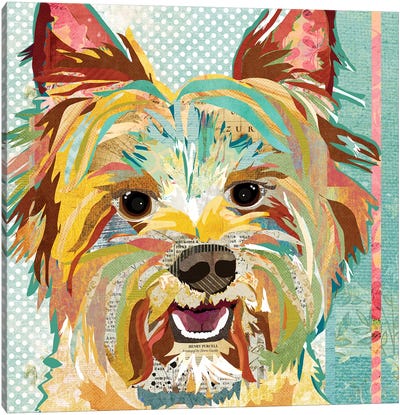 Yorkie Canvas Art Print - Yorkshire Terrier Art