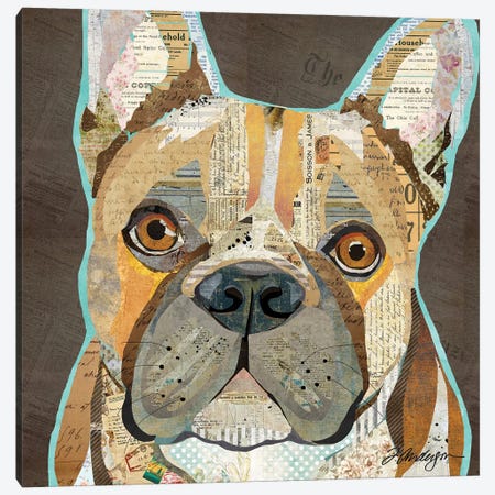 Collage French Bulldog Canvas Print #TRA180} by Traci Anderson Canvas Art