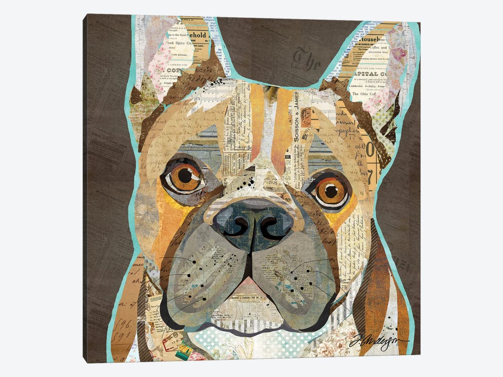 Collage French Bulldog by Traci Anderson 1-piece Art Print