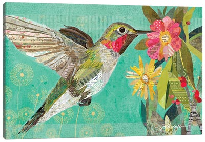Mom's Hummingbird Canvas Art Print - Traci Anderson