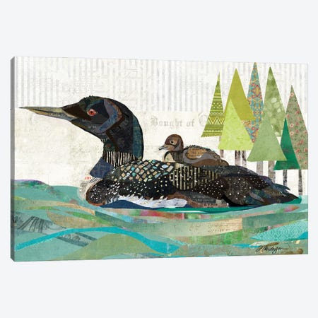 Avon Lake Loons Canvas Print #TRA188} by Traci Anderson Canvas Wall Art