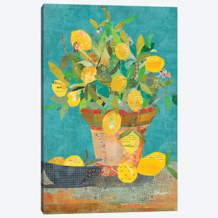 Potted Sunshine Canvas Print #TRA189} by Traci Anderson Canvas Wall Art