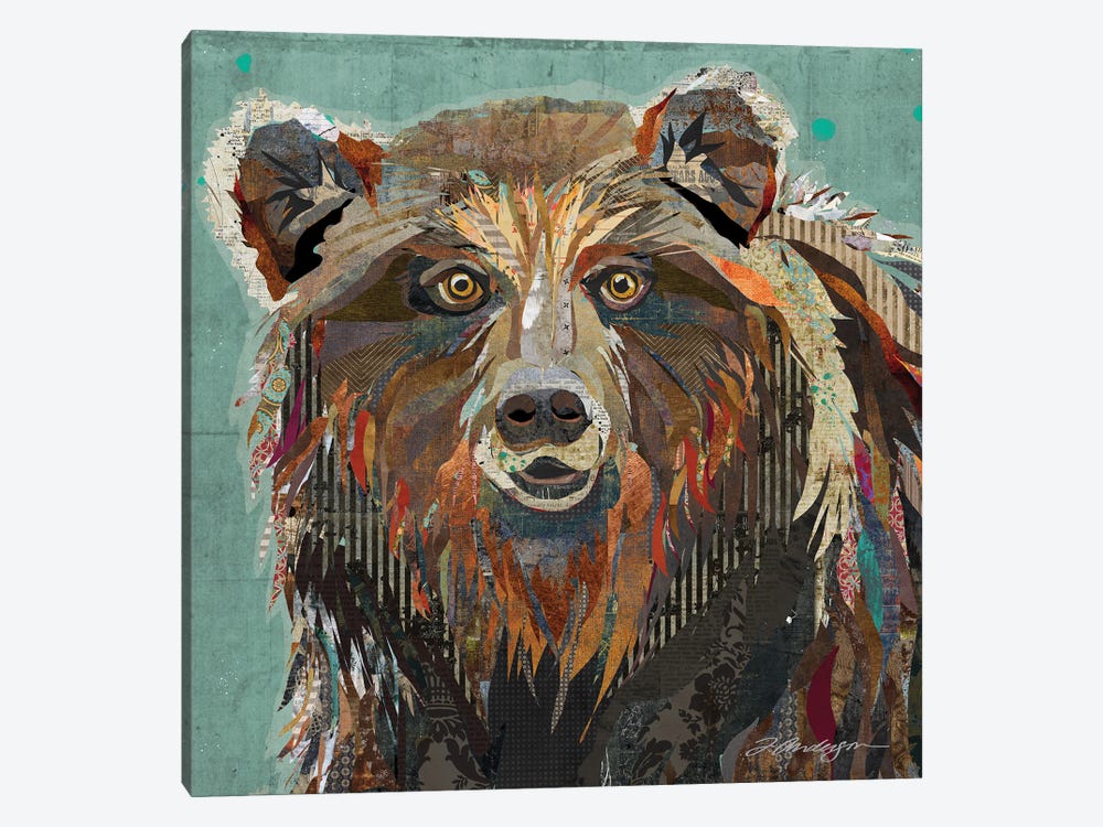 Majestic Montana Grizzly Bear by Traci Anderson 1-piece Canvas Artwork