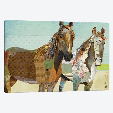 2 Horses Canvas Print #TRA1} by Traci Anderson Canvas Wall Art