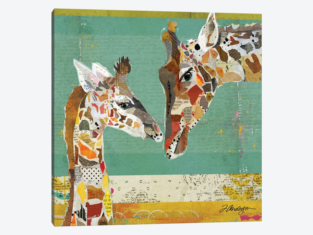 Giraffe and Calf by Traci Anderson 1-piece Canvas Artwork