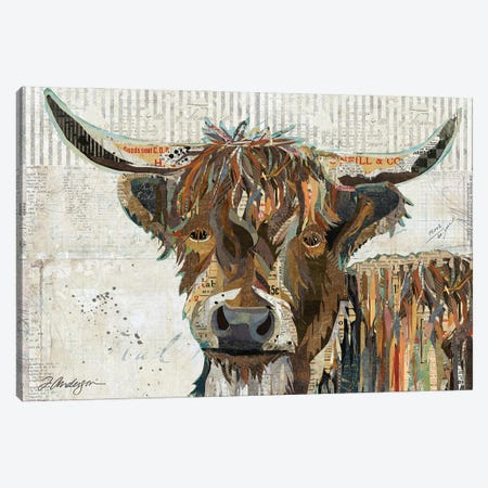 Highland Cow Canvas Print #TRA214} by Traci Anderson Art Print