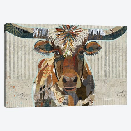 Longhorn Canvas Print #TRA215} by Traci Anderson Canvas Art Print