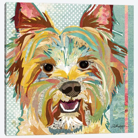 Yorkie II Canvas Print #TRA221} by Traci Anderson Canvas Art Print