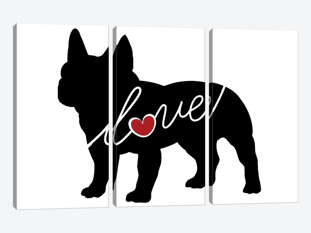 French Bulldog by Traci Anderson 3-piece Art Print