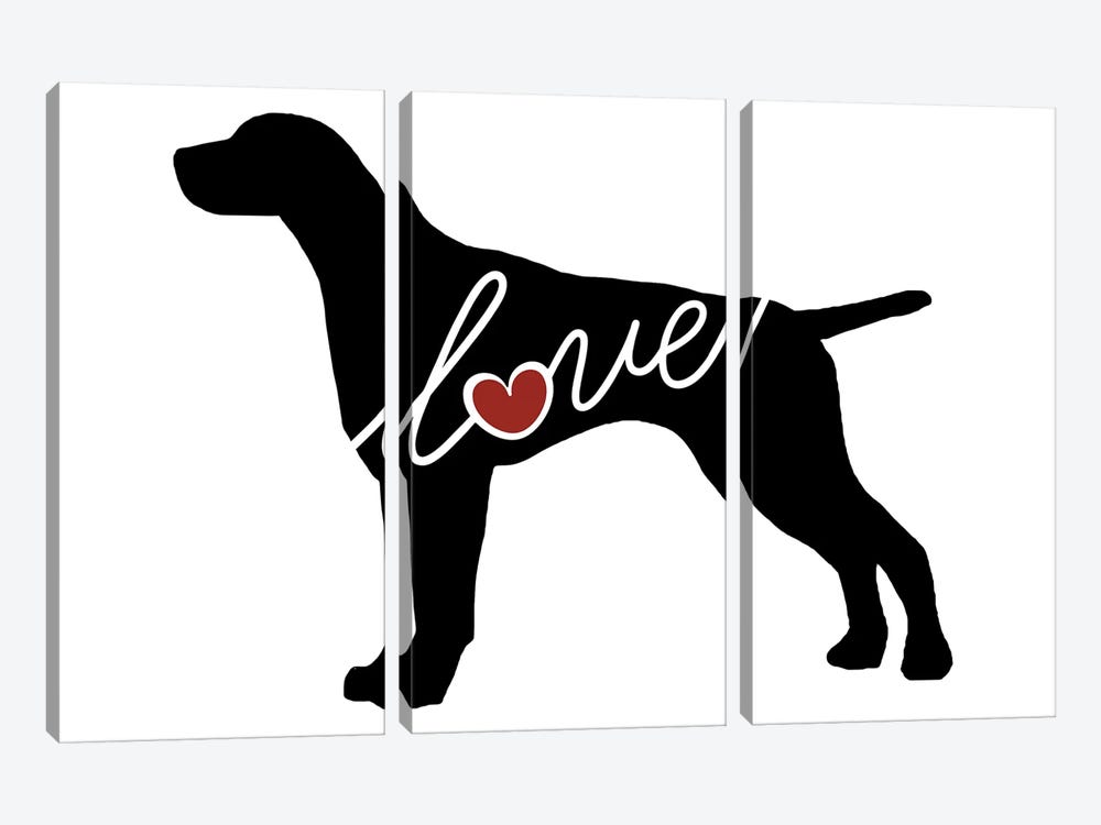 German Shorthaired Pointer by Traci Anderson 3-piece Canvas Wall Art