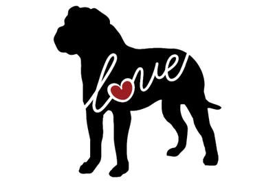 American Bulldog by Traci Anderson metal wall art