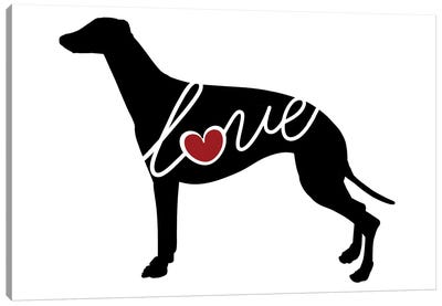 Greyhound Canvas Art Print - Greyhound Art