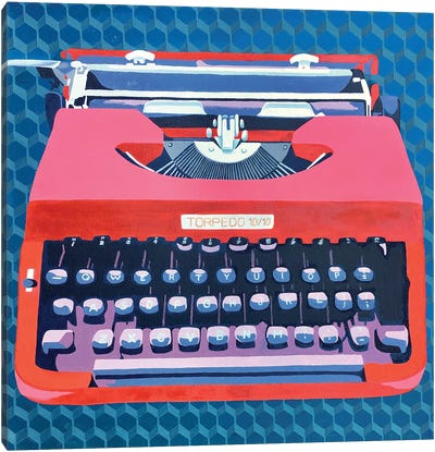 Torpedo Canvas Art Print - Typewriters