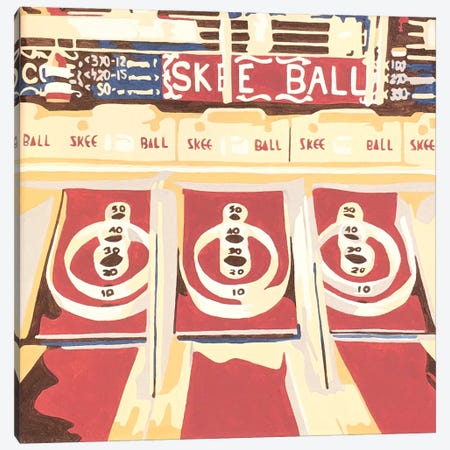 Skee Ball Canvas Print #TRB16} by Tara Barr Art Print