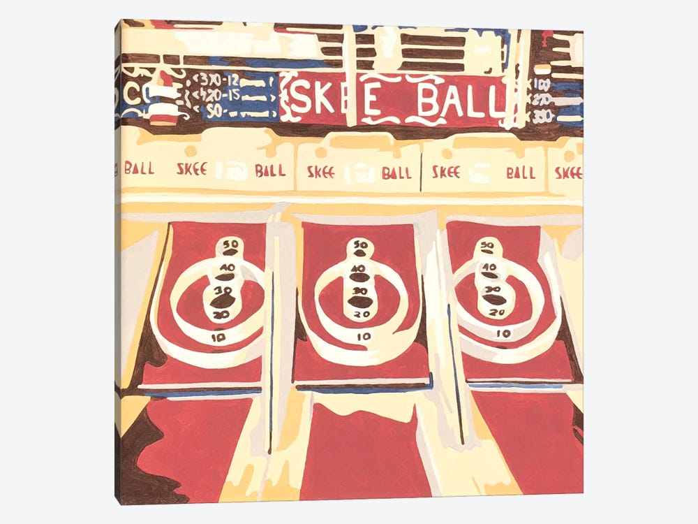 Skee Ball by Tara Barr 1-piece Canvas Wall Art