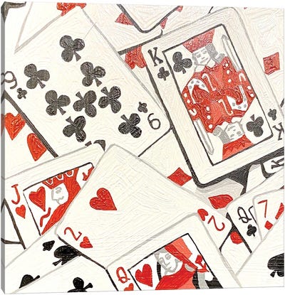 Shuffle Canvas Art Print - Cards & Board Games