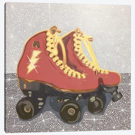Red Roller Skates Canvas Print #TRB22} by Tara Barr Canvas Art Print