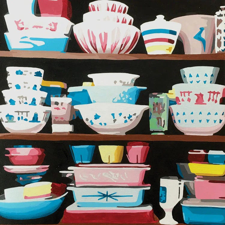 Pyrex Collection by Tara Barr wall art