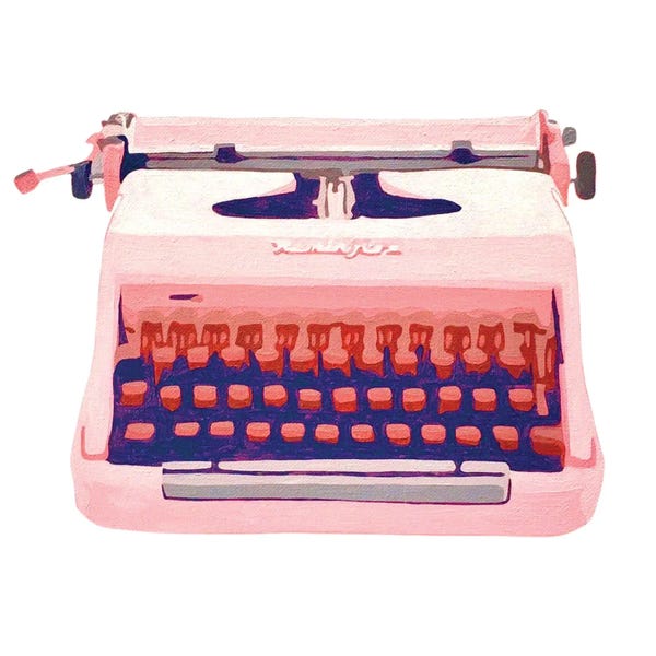 Typewriters: 9-5 Pink by Tara Barr