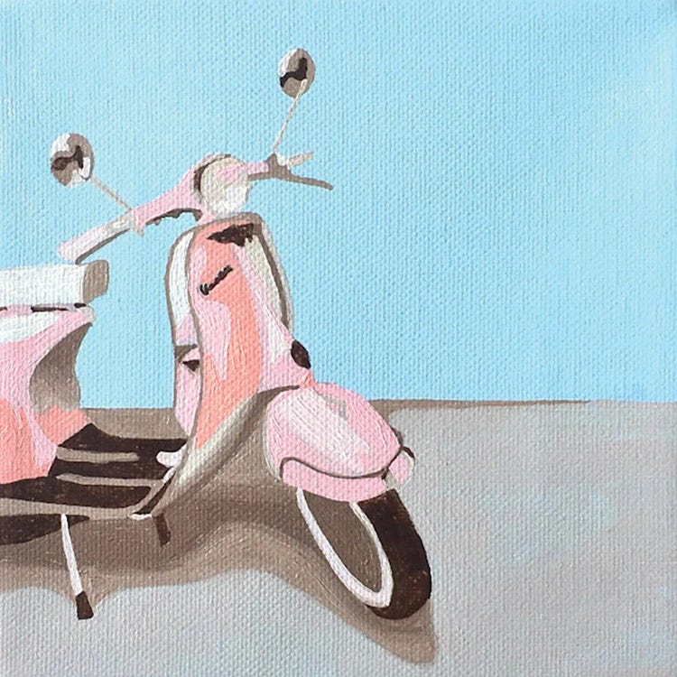 Pink Vespa by Tara Barr wall art