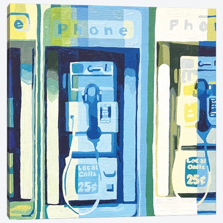 Payphones Canvas Print #TRB33} by Tara Barr Canvas Wall Art