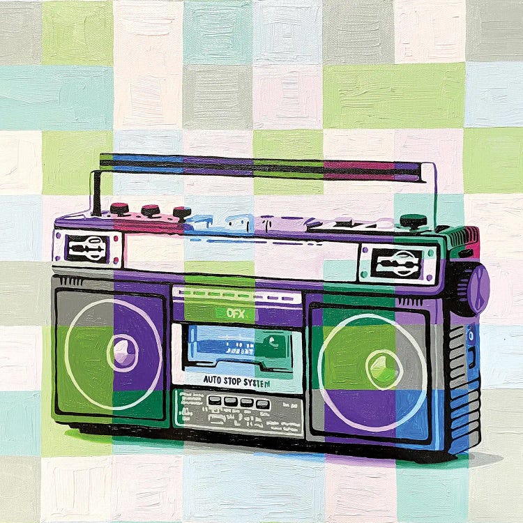 Pastel Boombox by Tara Barr wall art