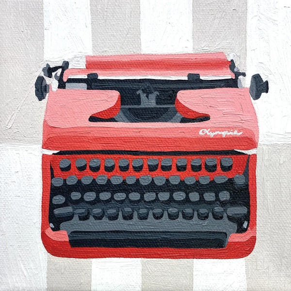 Typewriters: Olympia Red by Tara Barr