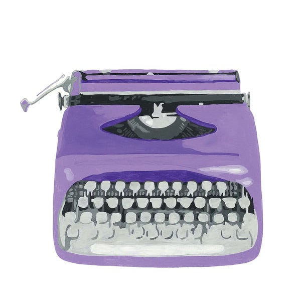 Typewriters: 9-5 Violet by Tara Barr