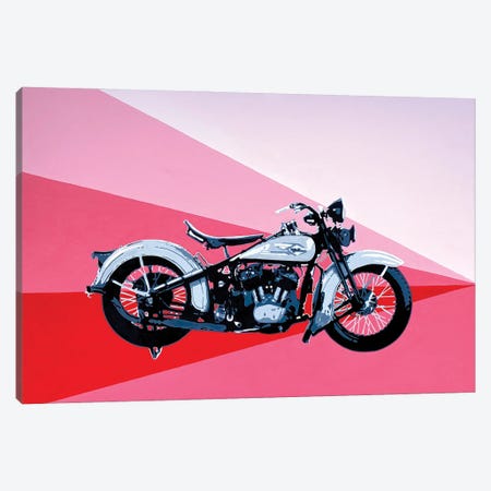 Motorcycle Canvas Print #TRB40} by Tara Barr Canvas Art Print
