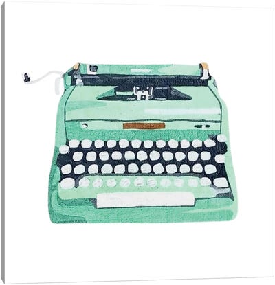 9-5 Mint Canvas Art Print - Typewriters
