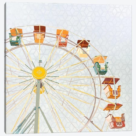 Ferris Wheel Canvas Print #TRB50} by Tara Barr Canvas Art