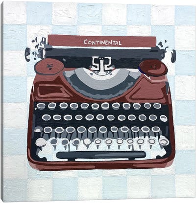 Continental Canvas Art Print - Typewriters