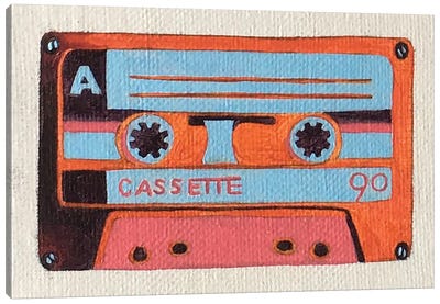 Cassette Canvas Art Print - Tara Barr
