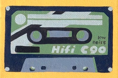Cassette C90 by Tara Barr canvas print