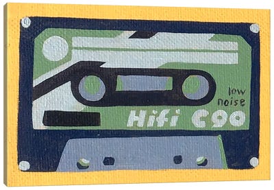 Cassette C90 Canvas Art Print - Tara Barr