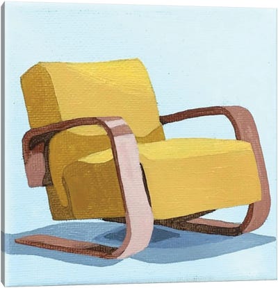 Yellow Chair Canvas Art Print - Tara Barr