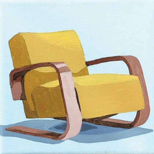Tara Barr: Yellow Chair by Tara Barr
