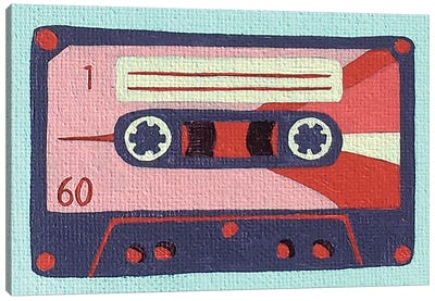 Cassette 60 Canvas Art Print - Media Formats