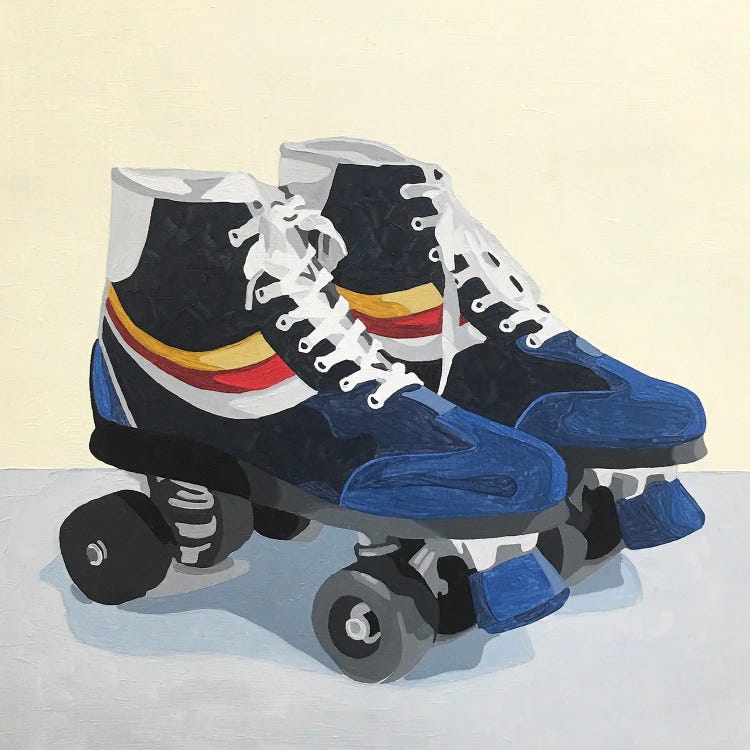 Blue Roller Skates by Tara Barr wall art